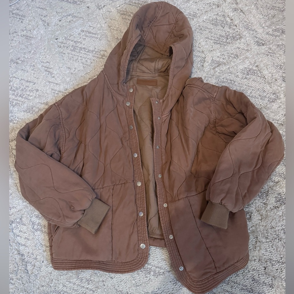 Blank NYC Tan Quilted Jacket